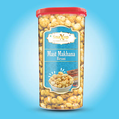 SnaXup Roasted Mast Makhana - Biryani 90gm image