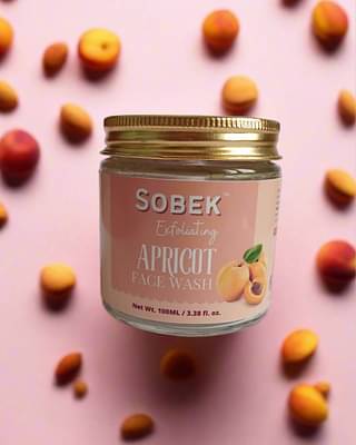 Sobek Naturals Apricot Almond Exfoliating Face Wash | 100Ml | image