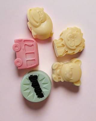 Sobek Naturals Mixed Animals & Cars Soap Set Of 4 For Kids image