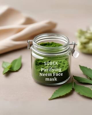 Sobek Naturals Neem Purifying Powder Acne Face Mask Pack 100 G image