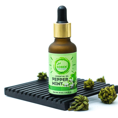 Sobek Naturals Peppermint essential oil 30 ML for Aromatherapy | Use on face and skin image