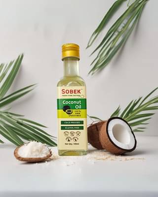 Sobek Naturals Pure Coconut Oil | Cold Pressed Gluten Free 100 Ml image