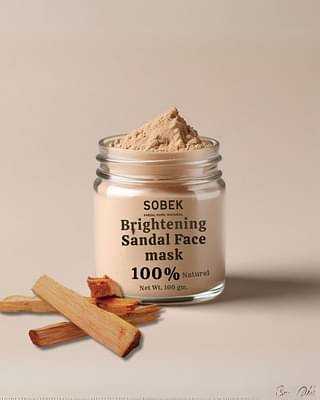 Sobek Naturals Sandal Brightening Powder Face Mask Pack 100 G image