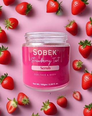 Sobek Naturals Strawberry Tart Face And Body Scrub 100 G image