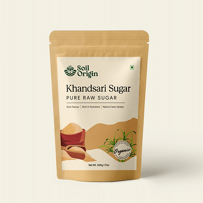 Soil Origin Khandsari Sugar (Khand), 500 gm image