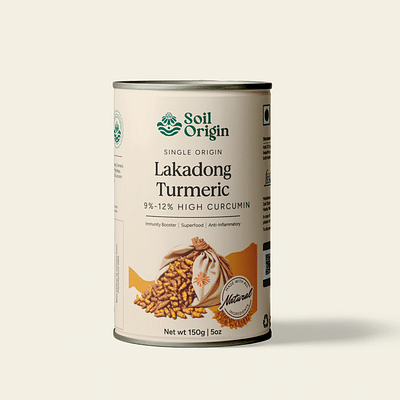 Soil Origin Lakadong Turmeric, 150 gm image