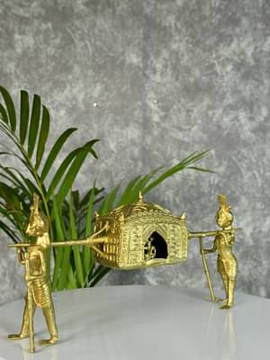 Sowpeace Brass Dhokra Art Wedding Palki: Elite Décor image