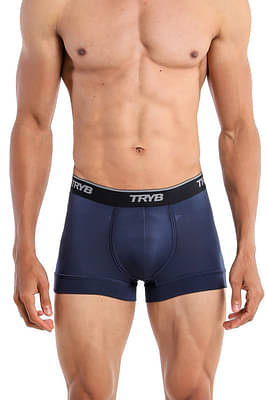 TRYB Pro Mens Sport Performance Stretch Quick Dry Moisture Wicking Athletic Active Kooltex Short Boxer Trunk image