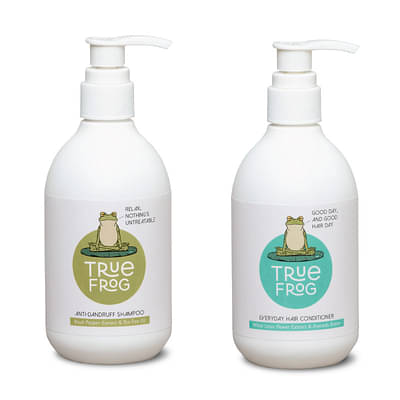 TRue FRoG Anti Dandruff shampoo (250 Ml)  and Everyday Hair Conditioner (250 Ml) image