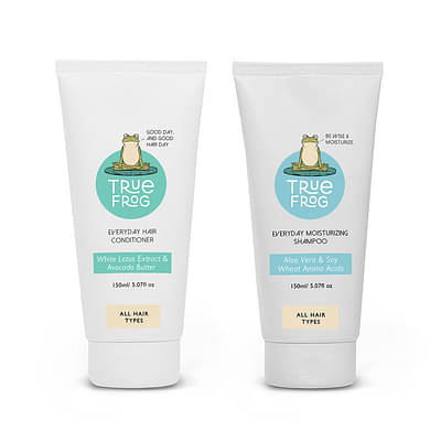 TRue FRoG Everyday Moisturizing Shampoo (150 Ml) and Everyday Hair Conditioner (150 Ml) image