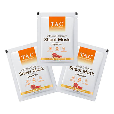 Tac - The Ayurveda Co. Vitamin C Serum Sheet Mask (66Ml) image