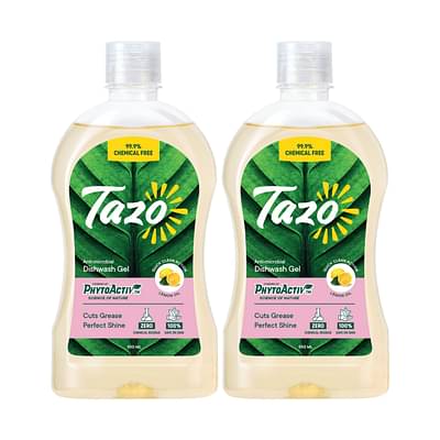 Tazo Chemical Free Dishwash Liquid Gel with Lemon Oil  1 L image