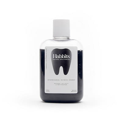 Teeth Whitening Natural Mouthwash- Charcoal & Spearmint (250 Ml) image