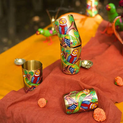 The Confetti Tree Tota Maina Brass Tumbler image