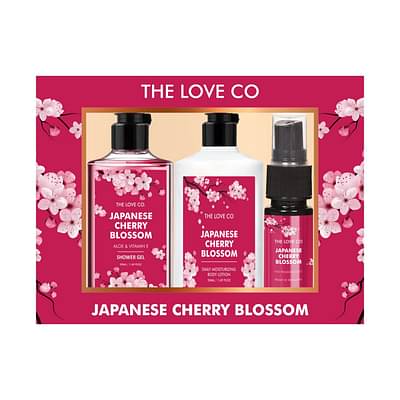 The Love Co Japanese Cherry Blossom Discovery Kit - Body Wash, Body Lotion And Body Mist (Pack Of 3) image