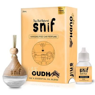 The Old Natural Car Air Freshner White Oudh Drop image