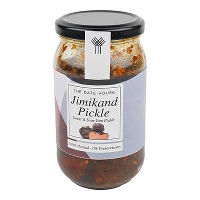 Traditional Homemade Jimikand Pickle|Ready To Eat Delicious Kanda Pachadi Achar | Suran Oal Ka Achar | Natural, Organic, No Chemicals, 350 Gm - Pack Of 1 image