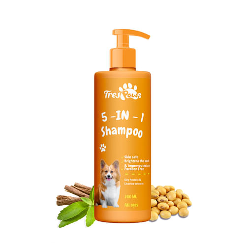 Trespaws 5 In 1 Dog Shampoo 200Ml image