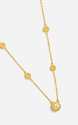 Trisu Hope Zircon Neckpiece - 18K Gold Vermeil Sterling Silver image