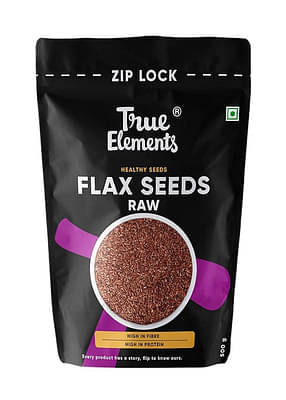 True Elements Flax Seeds Raw 500gm image