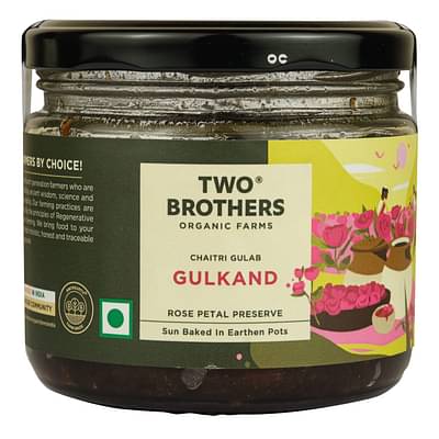 Two Brothers Organic Farms - Natural Gulkand | A Rose Petal Preserve 300gm image