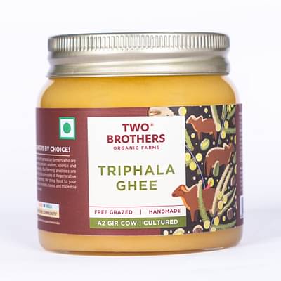 Two Brothers Organic Farms | Triphala Ghee | A2 Cultured | Daily Care & Wellness image