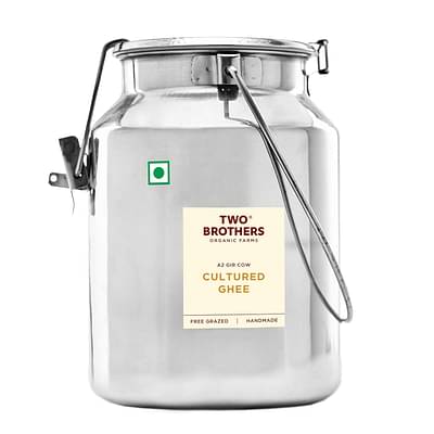 Two Brothers Organic Farms A2 Cultured Cow Desi Ghee 5Litre|Pure, Natural, And Healthy image