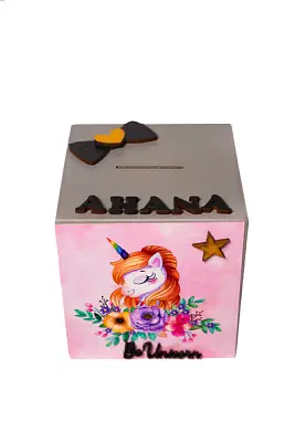 Unicorn Theme Piggy Bank image