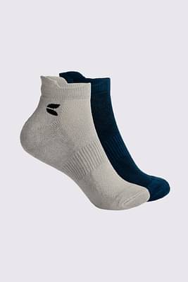 Unisex Ankle Bamboo Socks - 2 Pairs Grey - Navy Blue image