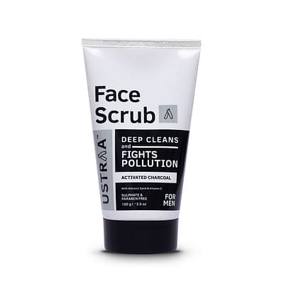 Ustraa Face Scrub - Activated Charcoal - 100G image