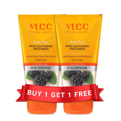 VLCC Anti Tan Skin Lightening Face Wash - 300 Ml - Buy One Get One image