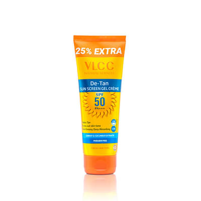 VLCC De Tan Spf 50 Pa+++ Sunscreen Gel Cream - 100 G image