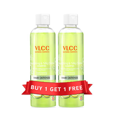 VLCC Nourishing & Silky Shine Shampoo With Buy One Get One - 700 Ml image