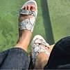 Verde Shesha Animal Print Open Toe Slide Sandals