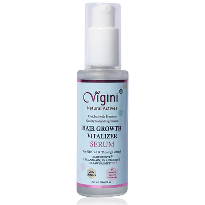 Vigini 26% Actives 3% Redensyl Procapil Anageline Anagain Hair Care Growth Regrowth Vitalizer Revitalizer Serum Men Women (30 Ml) image