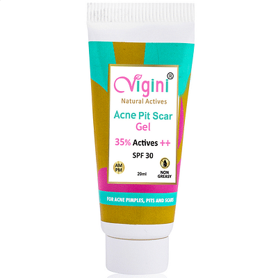 Vigini 35% Actives Anti Acne Pits & Scars Stop Spot Face Gel Men Women Boys Girls (20 Gm) image