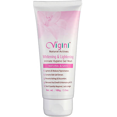 Vigini Vaginal Intimate Lightening Whitening Feminine Hygiene Gel Private Part V Wash Women (100 Gm) image