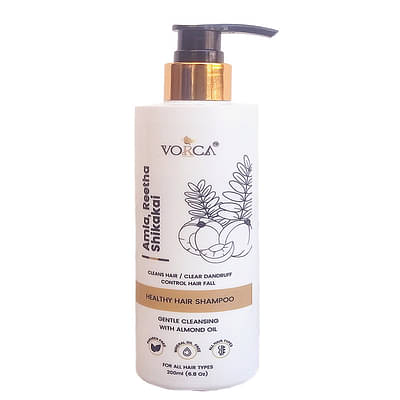Vorca Healthy Hair Shampoo With Amala, Reetha And Shikakai 200Ml image