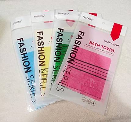 Wbc Worldbeautycare 4 Pcs Korean Exfoliating Bath Washcloth - Korean Style Exfoliating Mitt Korean Style Scrubbing Cloth Bath Body Exfoliating Scrub Towel For Removing Skin Clean Dry Skin Cell image