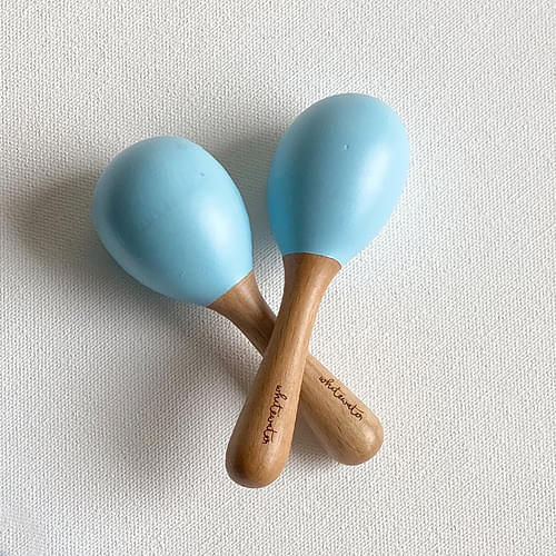 Whitewater Kids Wooden Maracas Set - Blue image