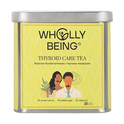 Wholly Being Thyroid Care Tea for Hypothyroidism with Kanchnar, Gotu Kola, Flaxseed etc(20 tea bags) image