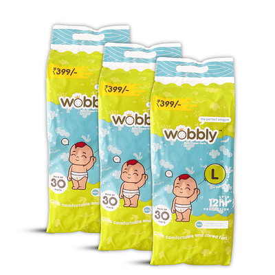 Wobbly Baby Diaper Pants (L) - 90 count image