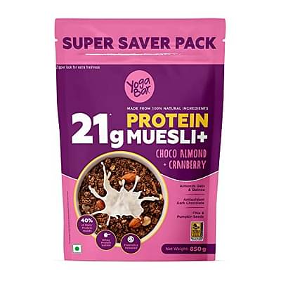 Yogabar High Protein Muesli, Choco Almond & Cranberry (850Gm) image