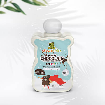 Yummy Chocolate Shampoo And Conditioner For Kids With Chocolate And Flaxseed - 200Ml image