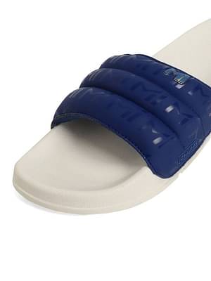 Chupps Men'S Official Mumbai Indians Quilted Mi Printed Sliders image
