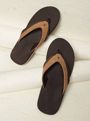 Chupps Men's Wyld Solid Uro Foam Comfort Flip Flop -Recycled Materials Brown image