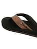 Chupps Men's Wyld Solid Uro Foam Comfort Flip Flop -Recycled Materials Brown Black