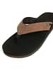 Chupps Men's Wyld Solid Uro Foam Comfort Flip Flop -Recycled Materials Brown Black