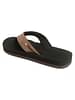 Chupps Men's Wyld Solid Uro Foam Comfort Flip Flop -Recycled Materials Brown Black