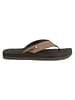 Chupps Men's Wyld Solid Uro Foam Comfort Flip Flop -Recycled Materials Brown Black